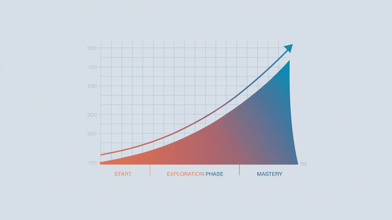 Learning journey from exploration to mastery